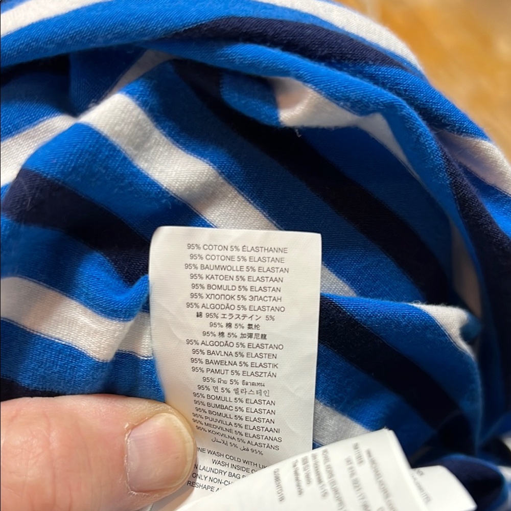 Michael Kors Blue and White Striped Mini Dress - Picture 13 of 14